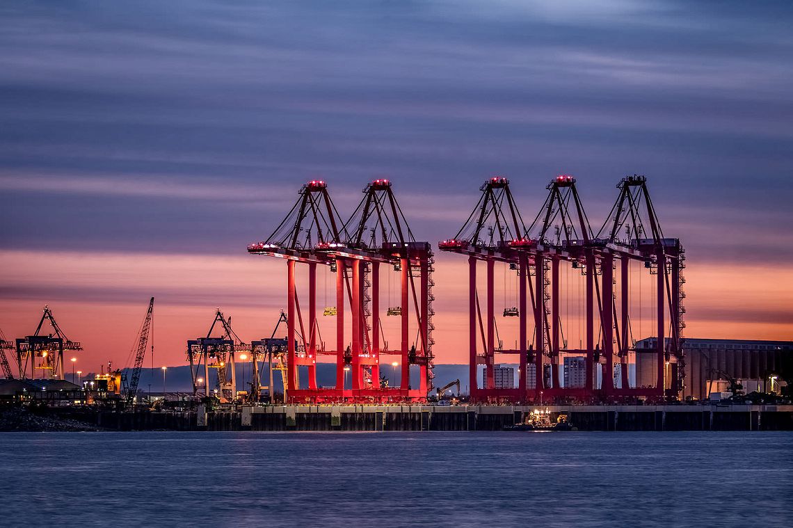 Gladstone Loading Dock At Dawn - Liverpool UK